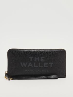 3. Portefeuille The Wallet en cuir pleine fleur pour femme Noir