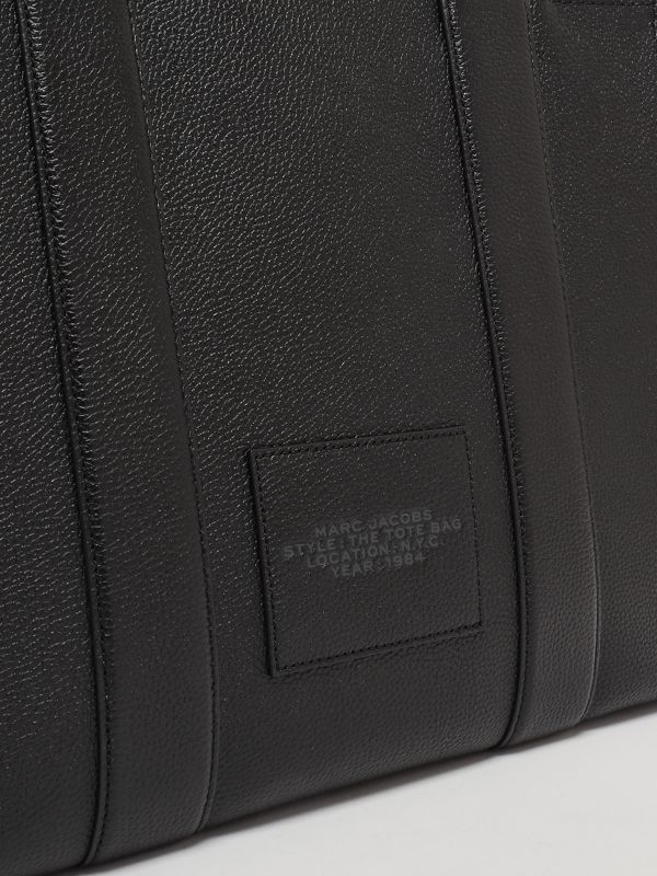 4. The Leather Large Tote Bag in full-grain leather for women Black Marc Jacobs h020l01fa21