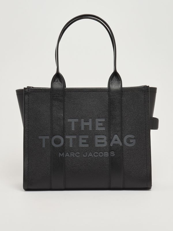1. The Leather Large Tote Bag in full-grain leather for women Black Marc Jacobs h020l01fa21