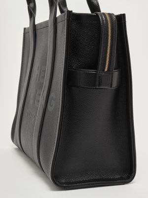 6. The Leather Large Tote Bag in full-grain leather for women Black