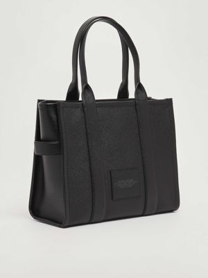 2. The Leather Large Tote Bag in full-grain leather for women Black
