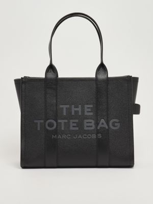 The Large Tote Bag Large en cuir pleine fleur pour femme Noir Marc Jacobs