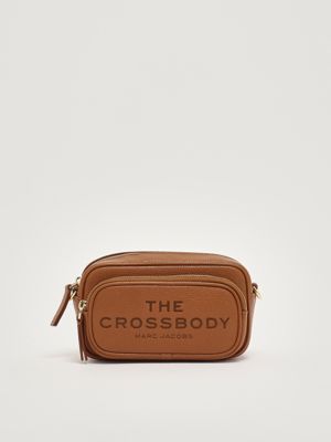Borsa donna The Crossbody in pelle martellata Argan Oil Marc Jacobs