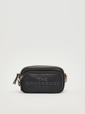 Borsa donna The Crossbody in pelle martellata Nero Marc Jacobs