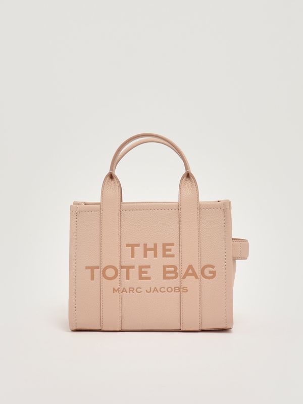 1. The Leather Small Tote Bag Small in full-grain leather for women Pink Marc Jacobs h009l01sp21