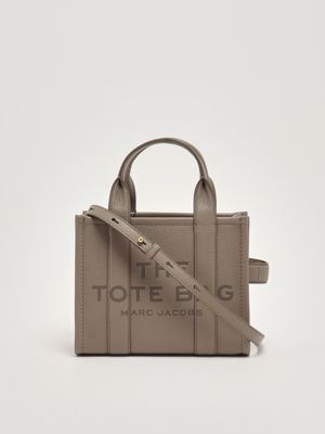 3. The Leather Small Tote Bag Small in full-grain leather for women Cement