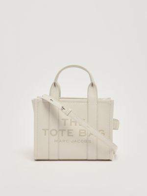 3. The Leather Small Tote Bag Small in full-grain leather for women Cotton-Silver