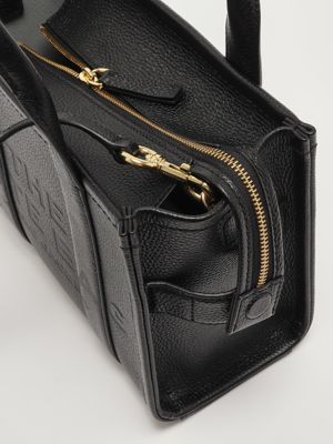 5. The Leather Small Tote Bag Small in full-grain leather for women Black
