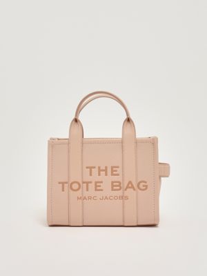 The Leather Small Tote Bag Small in full-grain leather for women Pink Marc Jacobs