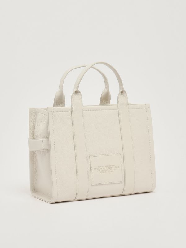2. The Leather Medium Tote Bag in full grain leather for women Cotton-Silver Marc Jacobs h004l01pf21