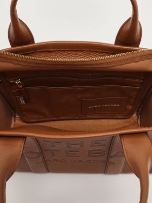 4. The Leather Medium Tote Bag in full grain leather for women Argan Oil