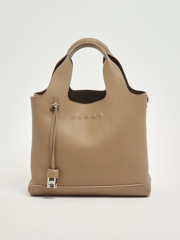 1. Sac à main H01R en cuir martelé pour femme Beige Clair Hogan kbw01ra0200th1