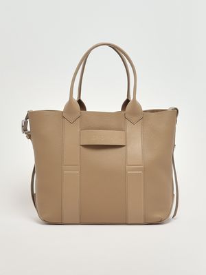Fourre-tout Script en cuir pour femme Beige Hogan