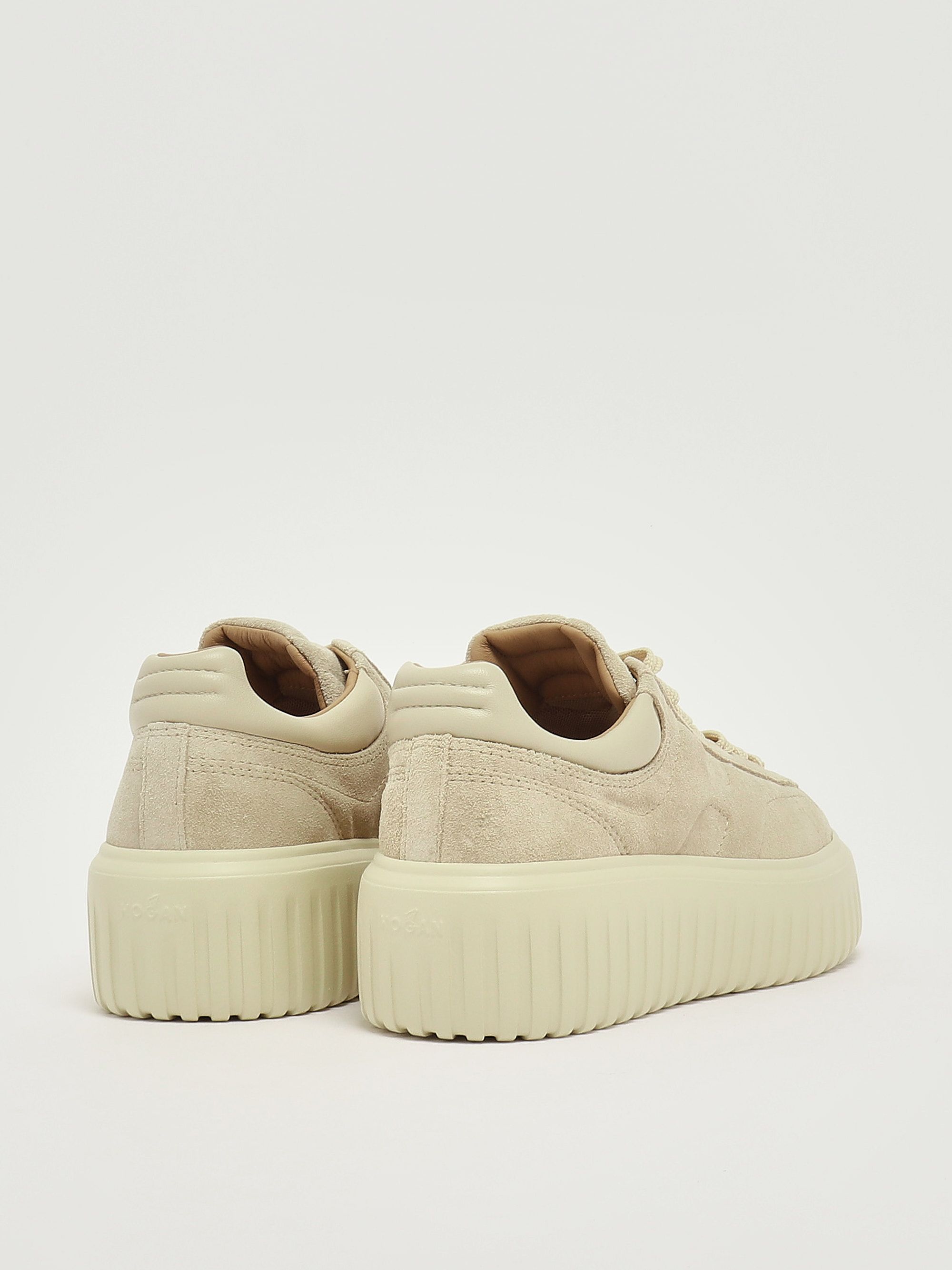 H Stripes suede sneakers for women hxw6450fc6tpjq Sand
