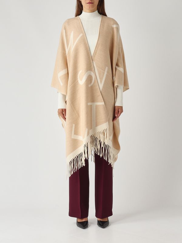 1. Women's wool-blend cape Naked Twinset 252ta4220