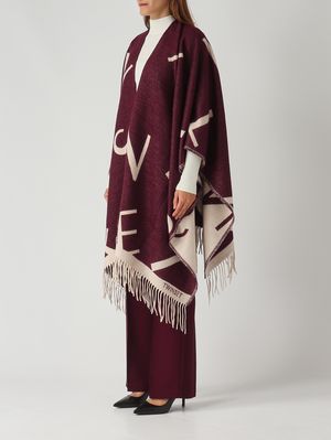 3. Women's wool-blend cape Grape pomace