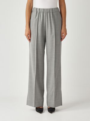 Pantalon femme Julian en cady Gris Chiné Liviana Conti