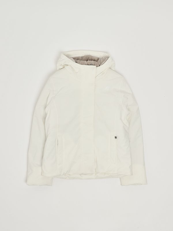 1. Veste pour fille Lily Marmot en tissu imperméable Blanc K-Way k4137ww