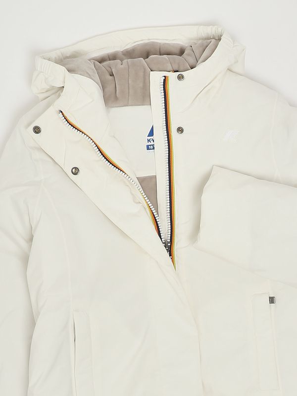 3. Veste pour fille Lily Marmot en tissu imperméable Blanc K-Way k4137ww