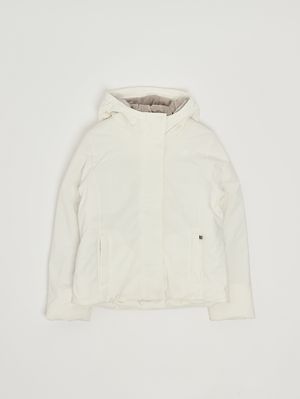 Mädchenjacke Lily Marmotta aus wasserdichtem Stoff Weiß K-Way