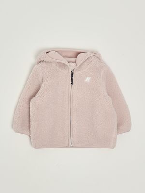 Baby-Sweatshirt Janne Polar aus Kunstfell Rosa K-Way