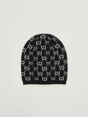 1. Chapeau fille en mélange de viscose Noir