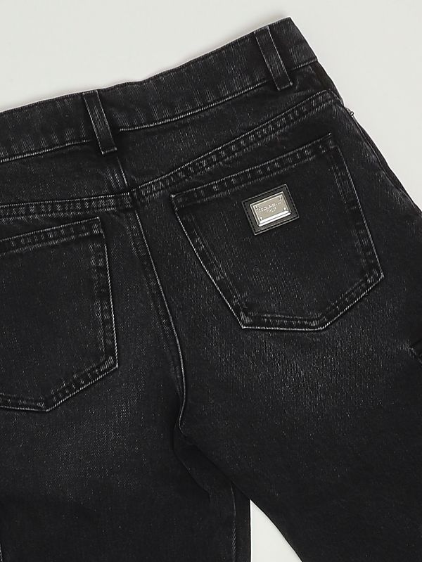3. Jeans de algodón para niño Denim Negro Dolce e Gabbana l42f86ldd41