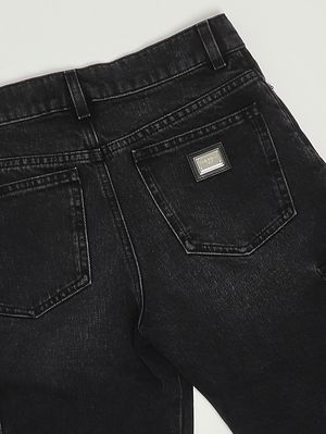 3. Jeans de algodón para niño Denim Negro