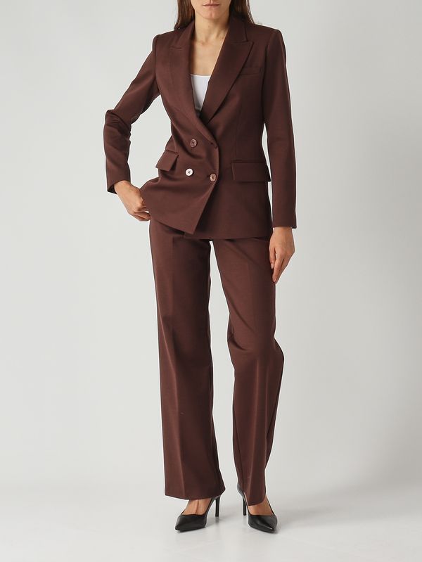 2. Blazer de mujer Bon de mezcla de lana elástica Moka Nenette bon