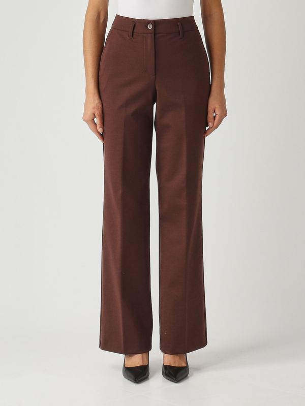 1. Pantalone donna Elisa in misto lana stretch Moka Nenette elisa