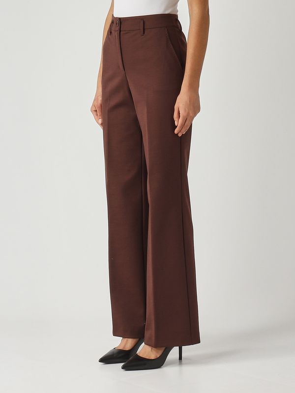 4. Pantalone donna Elisa in misto lana stretch Moka Nenette elisa