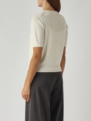 4. Maglia donna in misto lana e cashmere Avorio