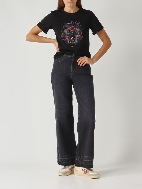 2. Dobe cotton T-shirt for women Black Nenette dobe