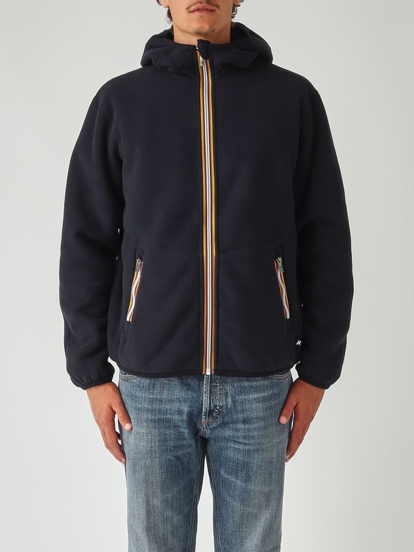 2. Sweatshirt homme Jack Sherpa Polar Double en tissu teddy Marine K-Way k3132nw