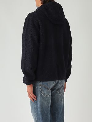5. Sweatshirt homme Jack Sherpa Polar Double en tissu teddy Marine