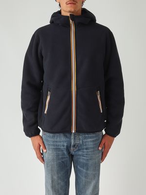 2. Sweatshirt homme Jack Sherpa Polar Double en tissu teddy Marine