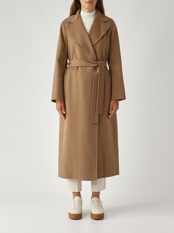 S Max Mara Poldo women's wool coat - Camel | Caposerio.com