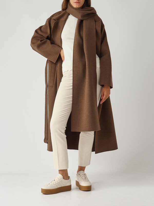 4. Women's Heart coat in wool Tobacco S Max Mara 2529016093600