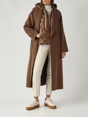 3. Women's Heart coat in wool Tobacco