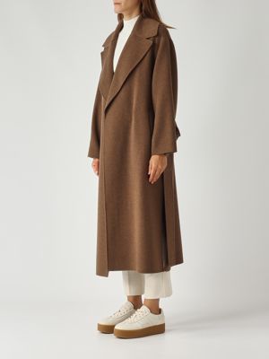 5. Women's Heart coat in wool Tobacco