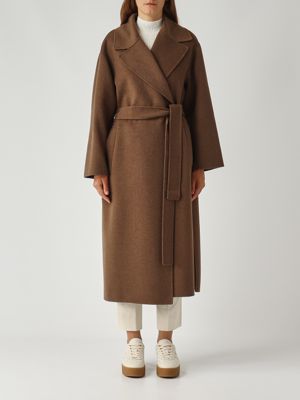 1. Women's Heart coat in wool Tobacco