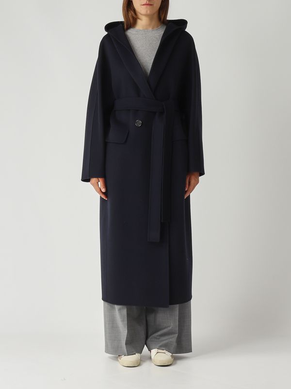 1. Abrigo de mujer Cassia de lana azul marino S Max Mara 2529016033600