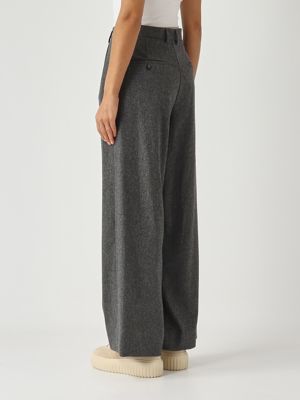 4. Pantalón de mujer Titty en lana elástica Gris Medio