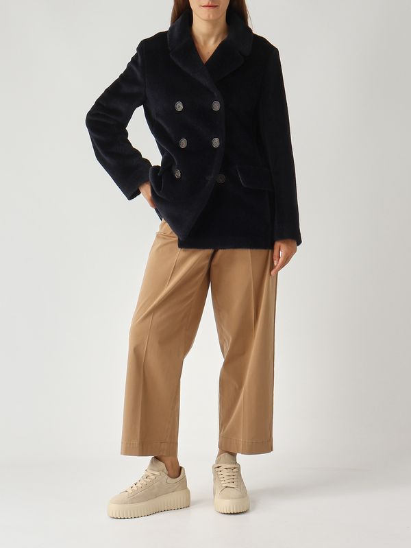 2. Attilio women's jacket in alpaca and wool Blue Night S Max Mara 2529086023600