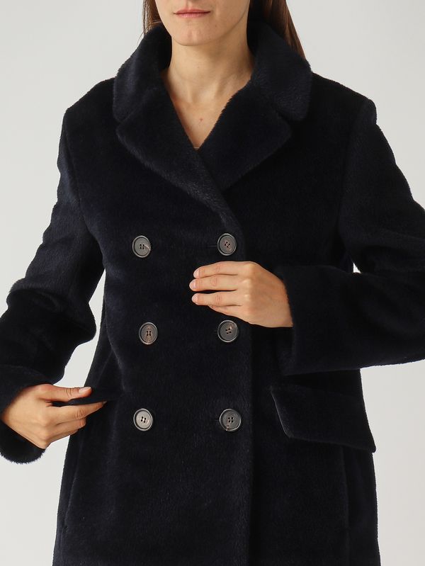 5. Attilio women's jacket in alpaca and wool Blue Night S Max Mara 2529086023600