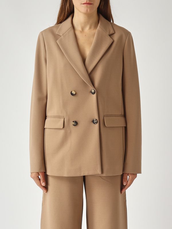 Virgus women's jacket in stretch viscose blend 526916048600 Camel