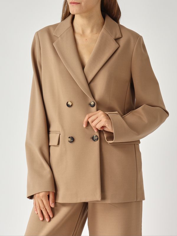 5. Giacca donna Virgus in misto viscosa stretch Cammello MM Max Mara 526916048600