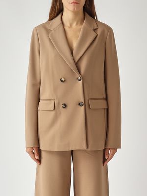 Virgus women's jacket in stretch viscose blend Camel MM Max Mara