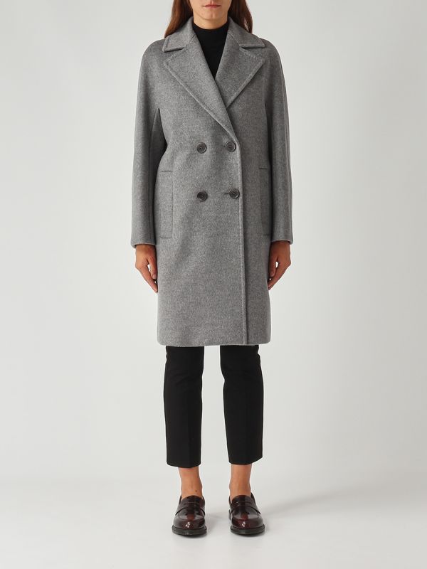 1. Abrigo de mujer Agenda de lana Gris Claro Max Mara Studio 2526016142600