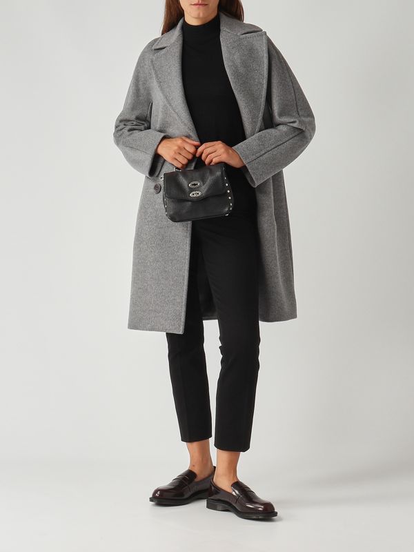 2. Abrigo de mujer Agenda de lana Gris Claro Max Mara Studio 2526016142600